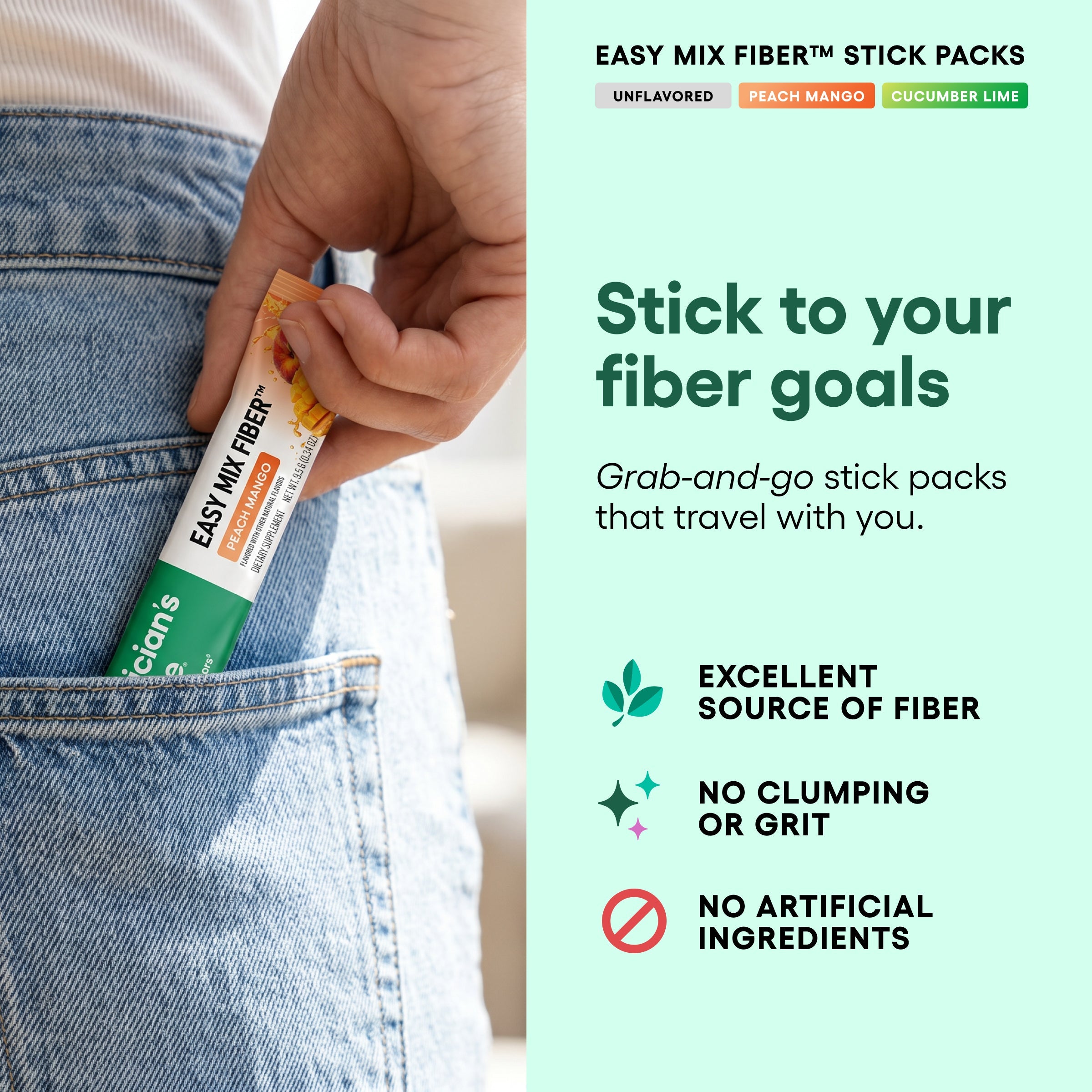Easy Mix Fiber Stick Packs